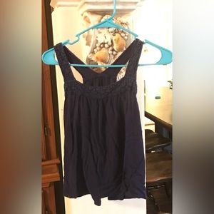 Navy Blue Halter Top